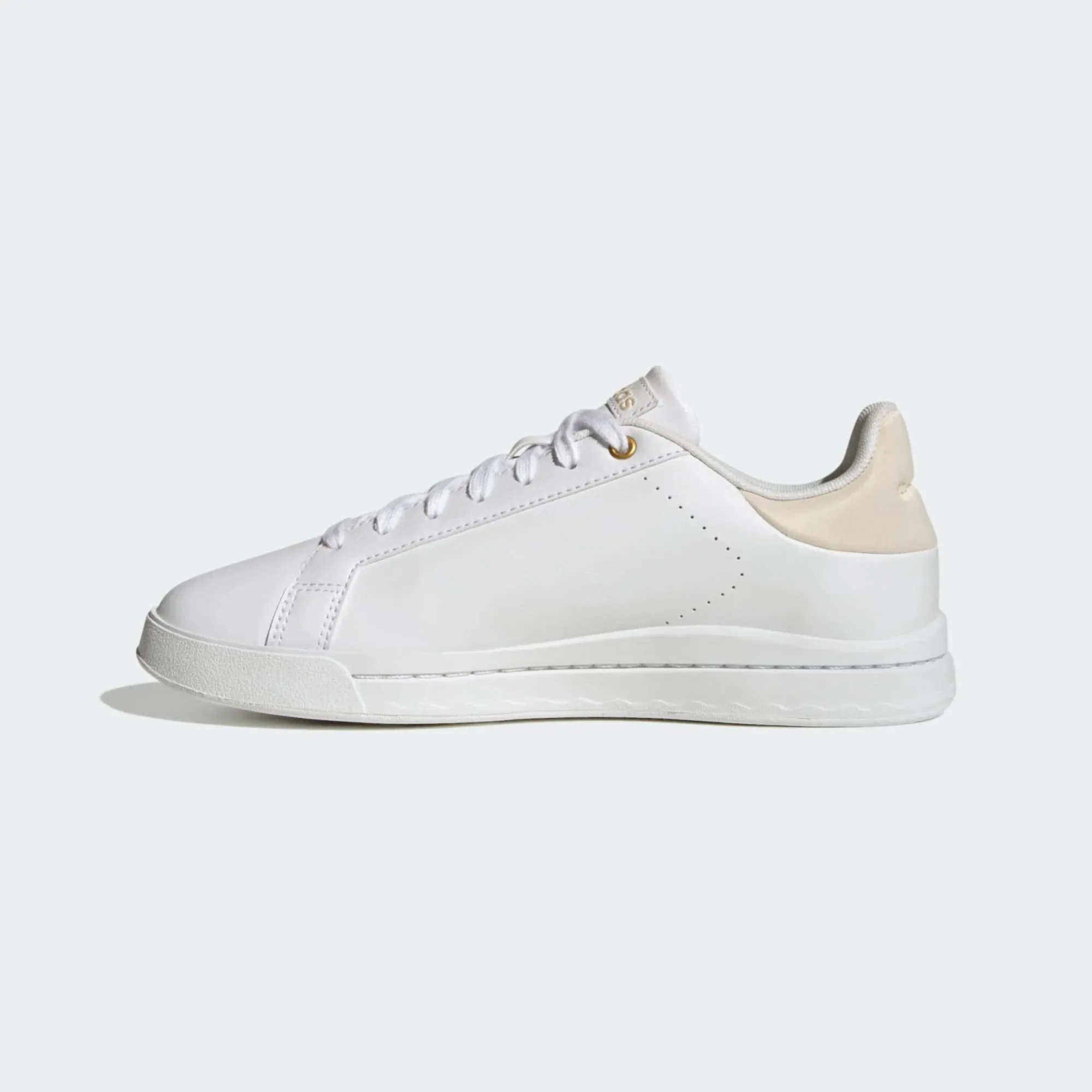 - Adidas Womans White Court Silk Shoes - (GY9255) - CRT - R2L13 - L/P