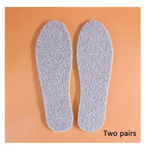 2/4pair Cuttable Imitation Sheepskin Insole, Cuttable Fit Insole, Warm Sheepskin Sole, Fluffy And Comfortable Lamb Wool Winter Insole