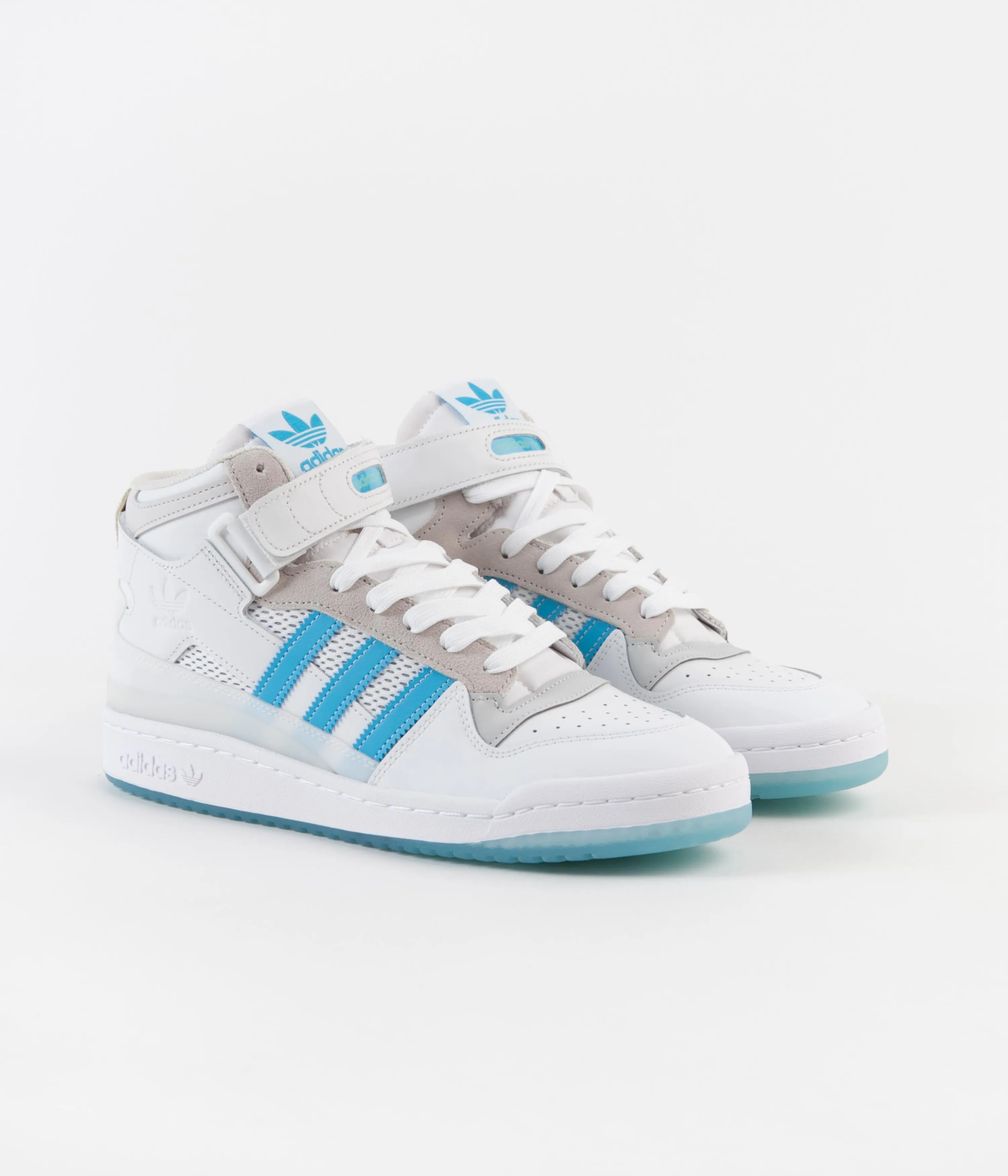 Adidas Diego Forum 84 Mid ADV Shoes - FTWR White / Signal Cyan / Grey One