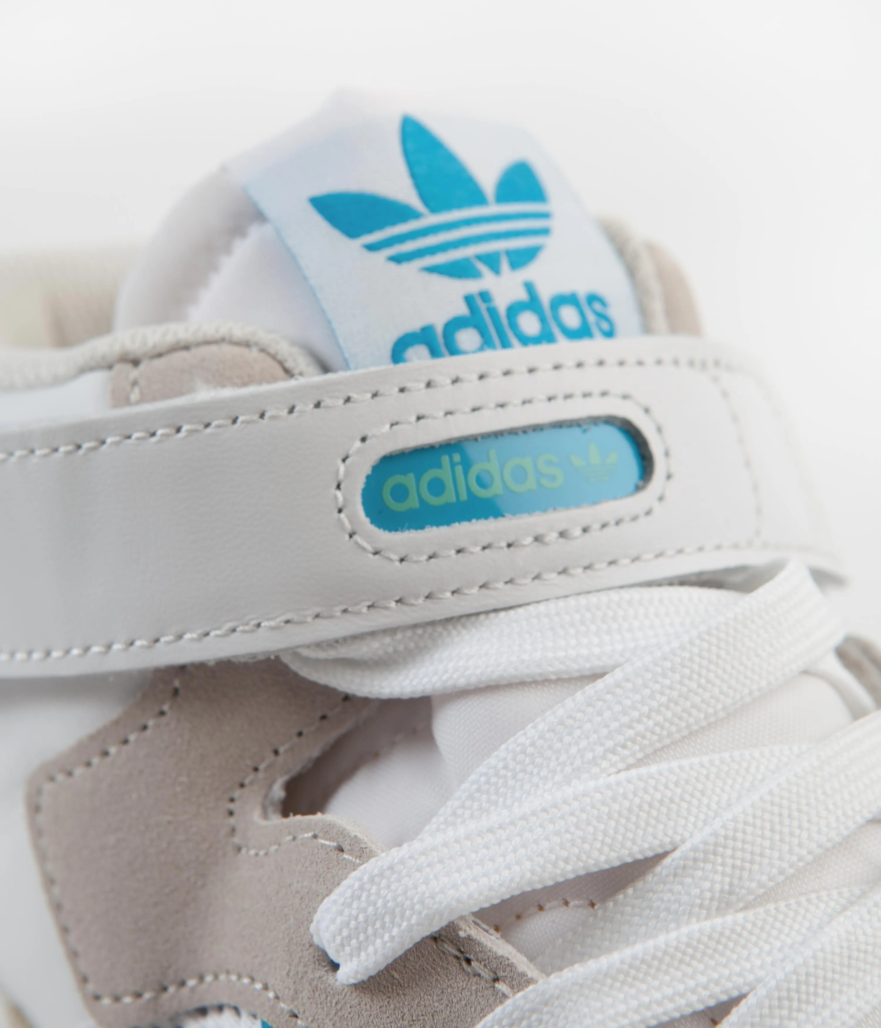 Adidas Diego Forum 84 Mid ADV Shoes - FTWR White / Signal Cyan / Grey One