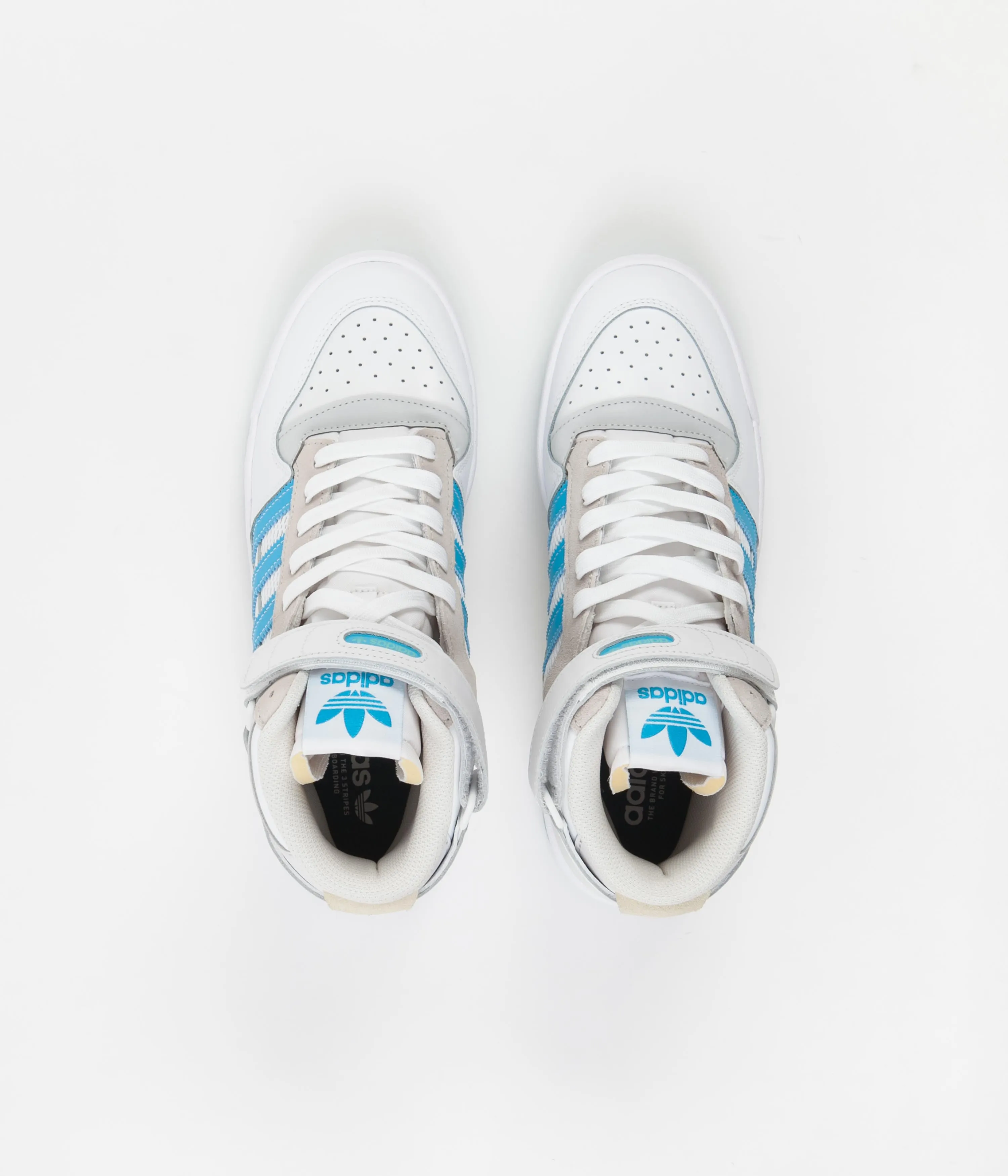 Adidas Diego Forum 84 Mid ADV Shoes - FTWR White / Signal Cyan / Grey One