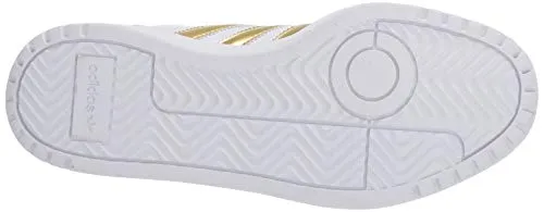 adidas Originals Women's Team Court Sneaker, FTWR White/Gold met./FTWR White, 11 M US