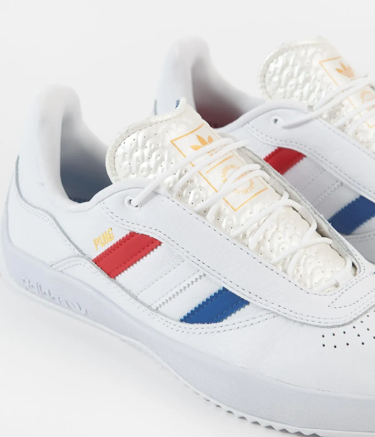 Adidas Puig Shoes - White / Bluebird / Vivid Red