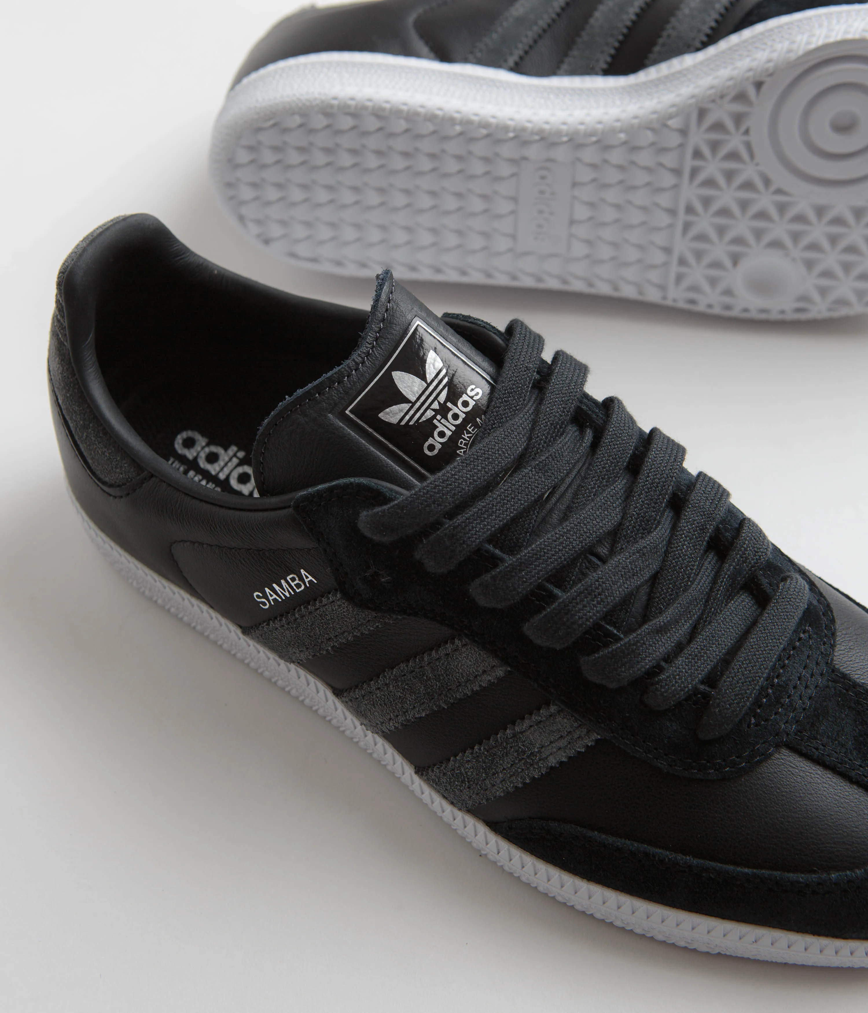 Adidas Samba ADV Shoes - Core Black / Carbon / Silver Metallic