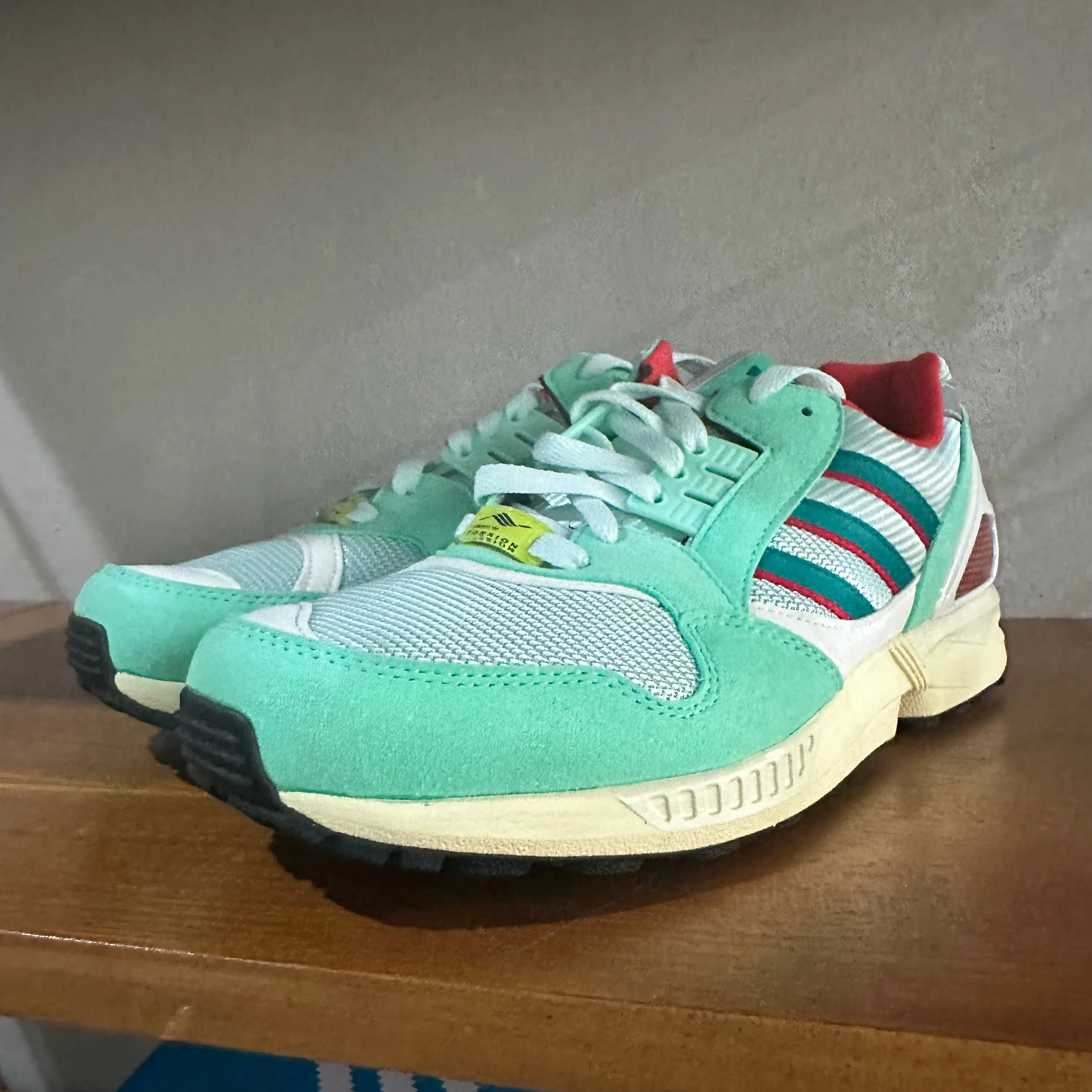 adidas ZX 9000 OG Trainers Mint / Red / Green - UK 9.5