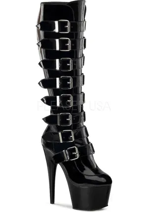 ADORE-2043 [Black Pat] | PLATFORM BOOTS [PREORDER]