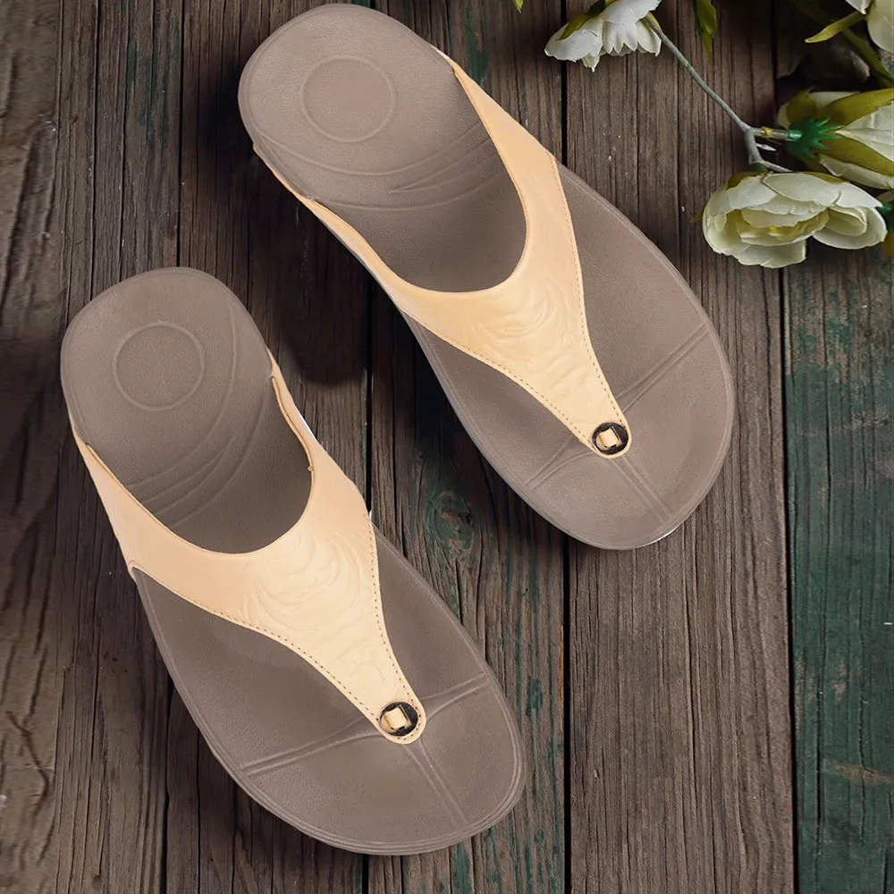 AHA By Liberty DIVA-10 Casual Slides For Women - Beige