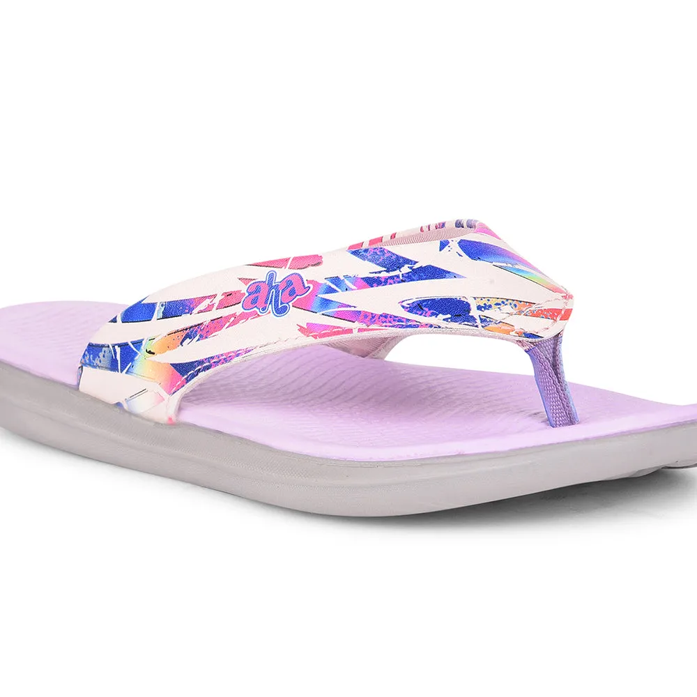 AHA Casual Purple Flip Flops For Women KIARA-6 By Liberty