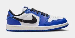 Air Jordan 1 Retro Low OG Game Royal Preschool Lifestyle Shoes (White/Black/Game Royal)