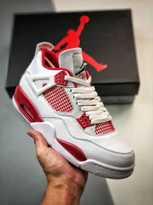 Air Jordan 4 ” Alternate ” 89″ White/Black-Gym Red