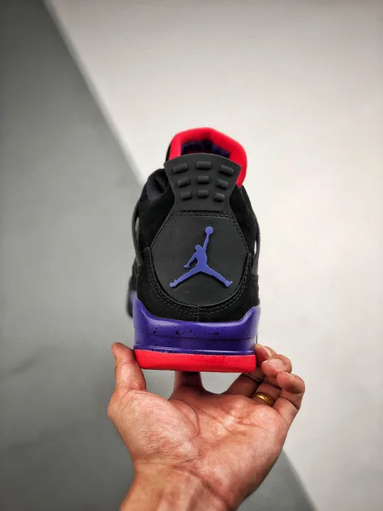 Air Jordan 4 NRG ‘Raptors’ Black/University Red-Court Purple