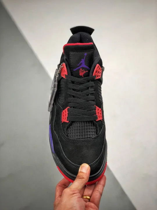 Air Jordan 4 NRG ‘Raptors’ Black/University Red-Court Purple