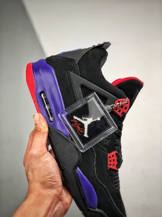 Air Jordan 4 NRG ‘Raptors’ Black/University Red-Court Purple