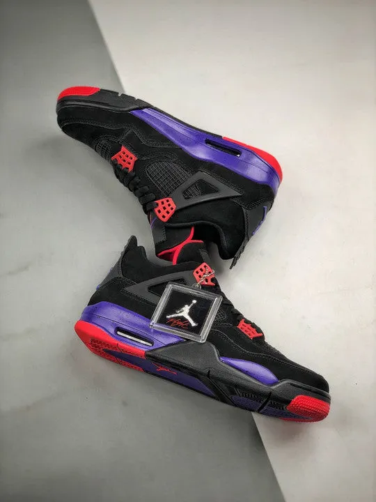 Air Jordan 4 NRG ‘Raptors’ Black/University Red-Court Purple