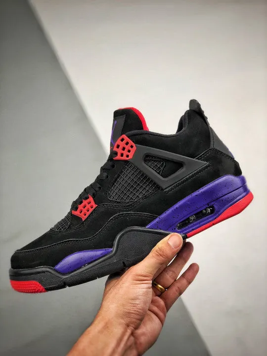 Air Jordan 4 NRG ‘Raptors’ Black/University Red-Court Purple