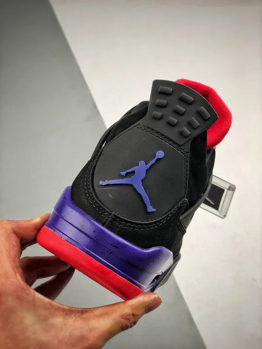 Air Jordan 4 NRG ‘Raptors’ Black/University Red-Court Purple