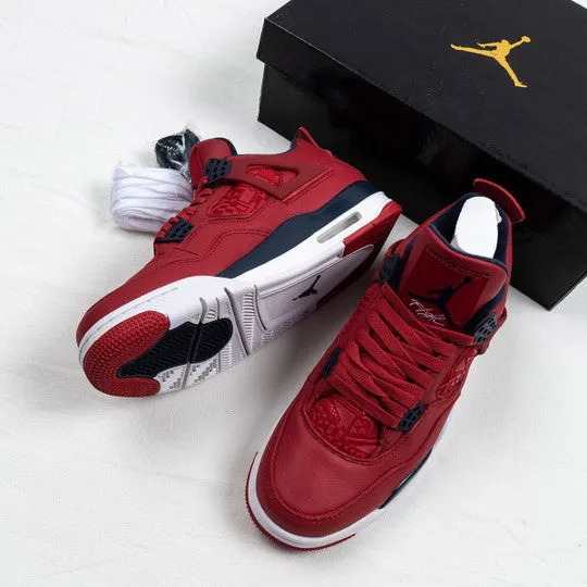 Air Jordan 4 SE FIBA Gym Red/White-Metallic Gold-Obsidian