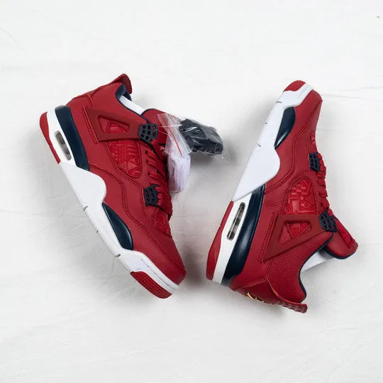 Air Jordan 4 SE FIBA Gym Red/White-Metallic Gold-Obsidian