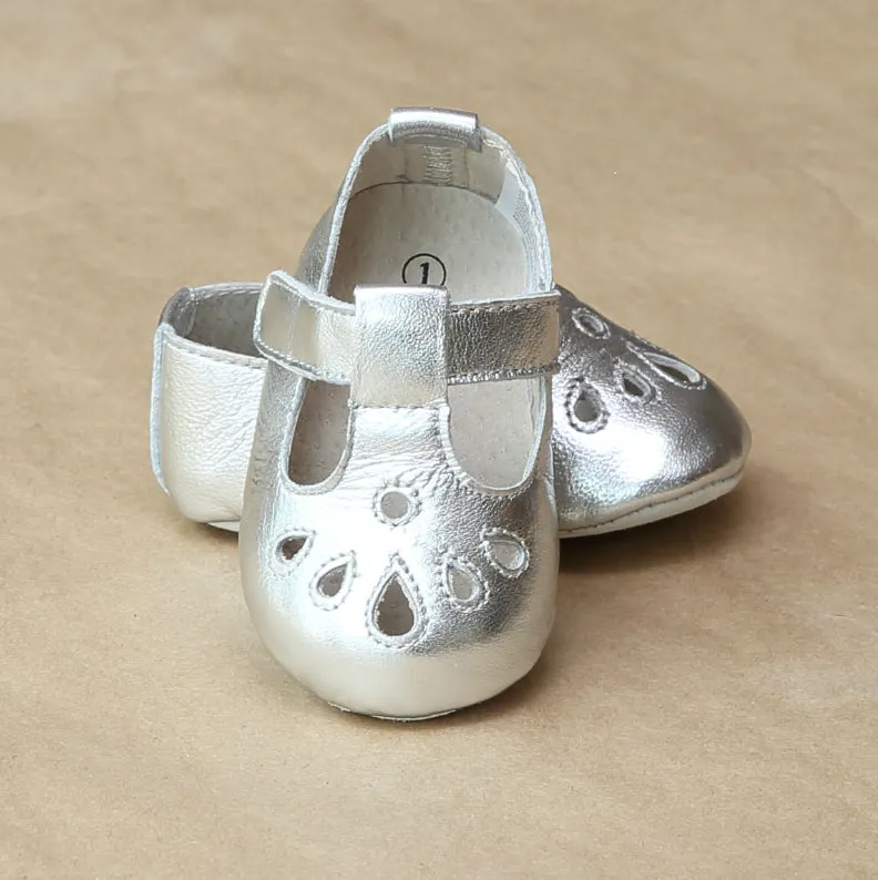 Angel Baby Leather Pre-Walker T-Strap Mary Jane Shoe