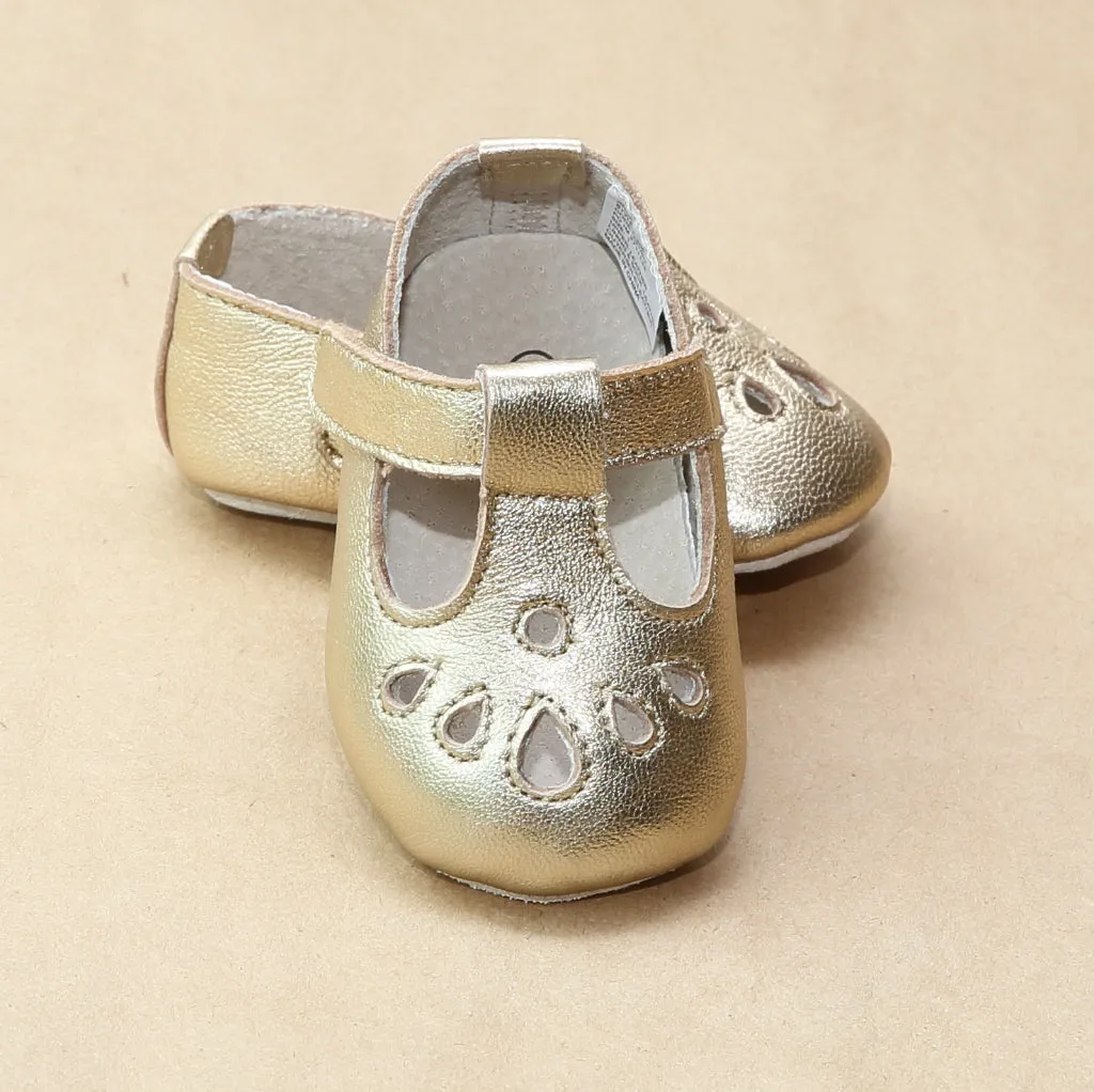 Angel Baby Leather Pre-Walker T-Strap Mary Jane Shoe