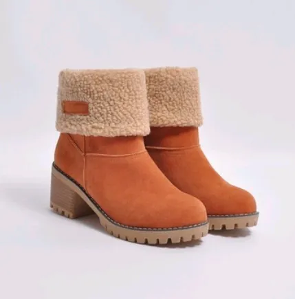 Ankle Fur Lined Snow Boots