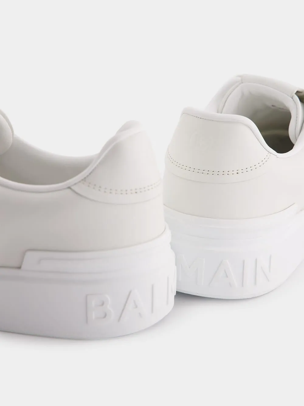 B-Court Monochrome Cream Leather Sneakers