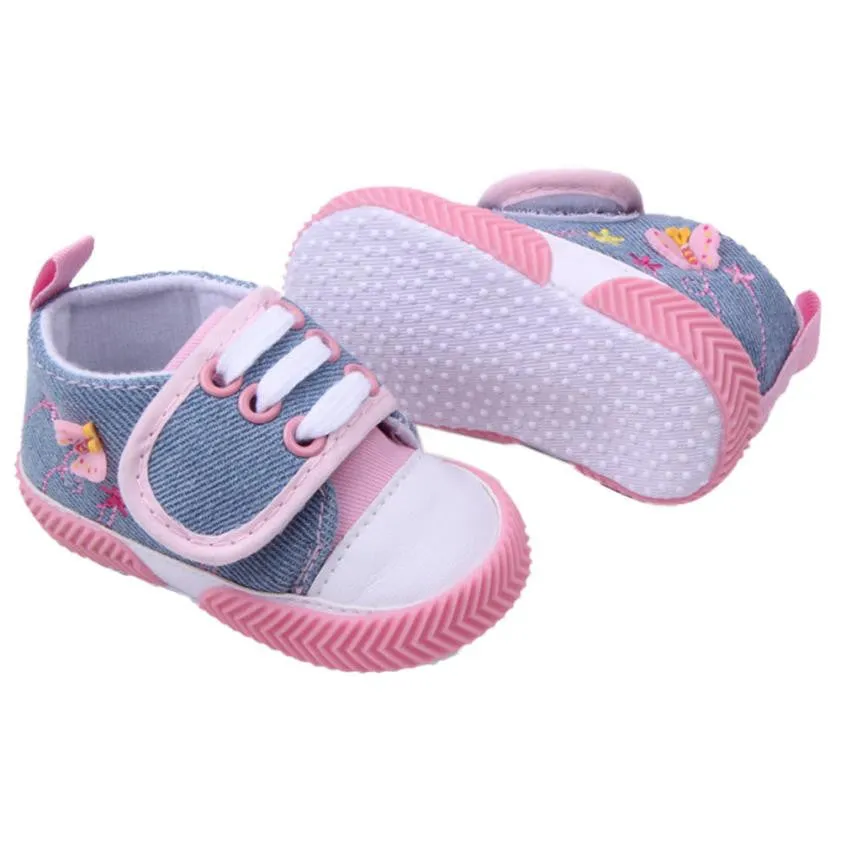 Baby Soft Sole Crib Walker Shoes Cloth Pink,Red children footwear shoes for kids