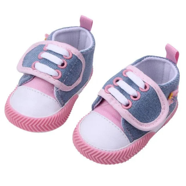 Baby Soft Sole Crib Walker Shoes Cloth Pink,Red children footwear shoes for kids