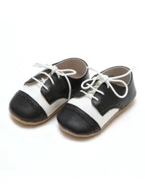 Bentley Leather Saddle Crib Shoe