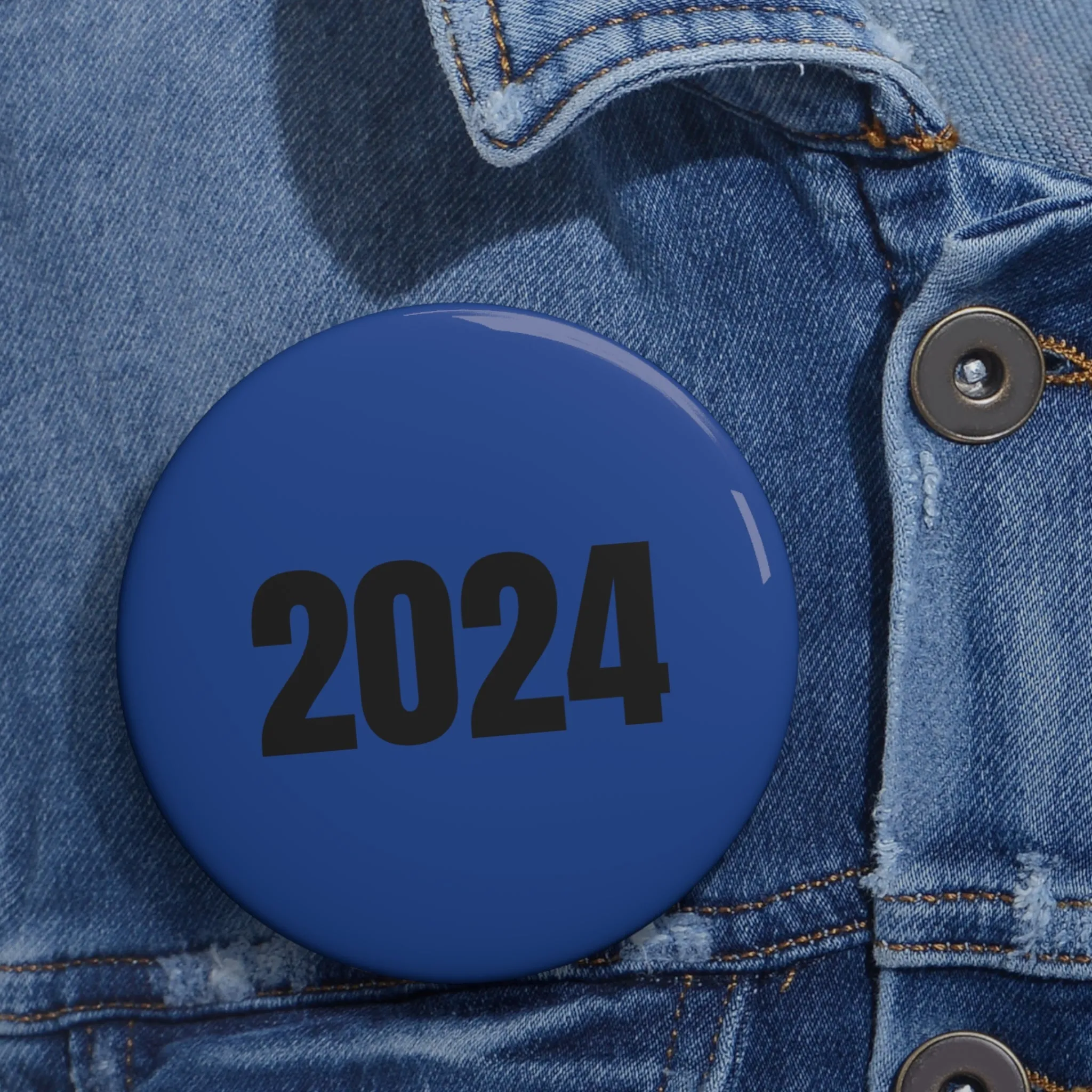 Blue Pin Button