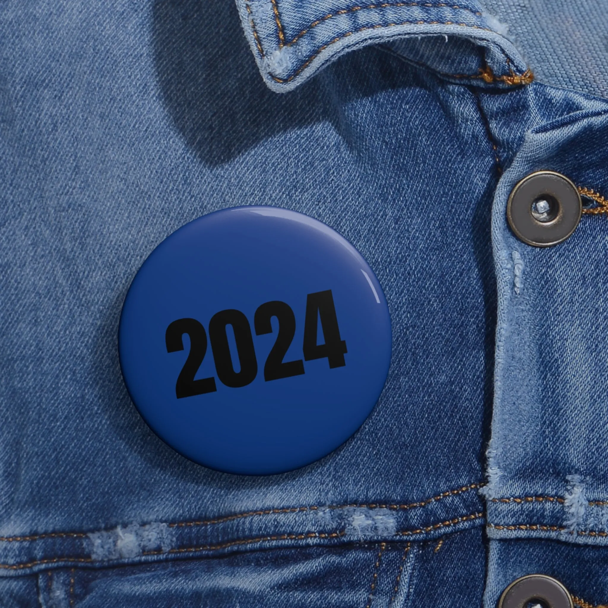 Blue Pin Button