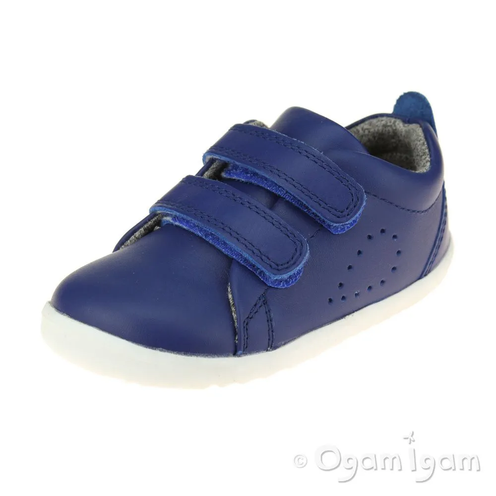 Bobux Grass Court Boys Girls Blueberry Blue Shoe