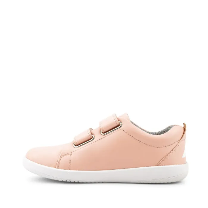 Bobux Iwalk Grass Court Seashell Pink Leather Trainer 633724