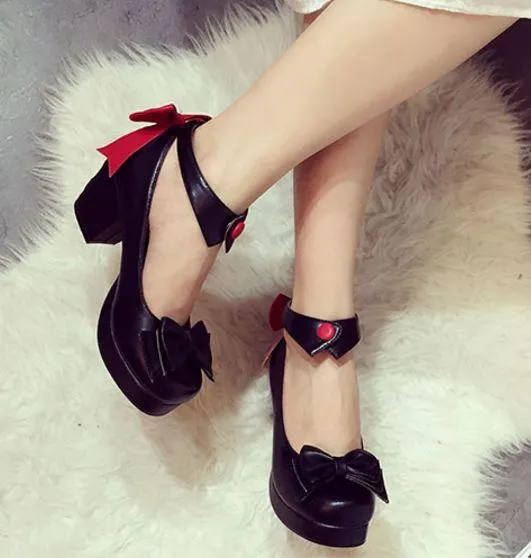 Bow Collar High-Heel Shoes SD00245