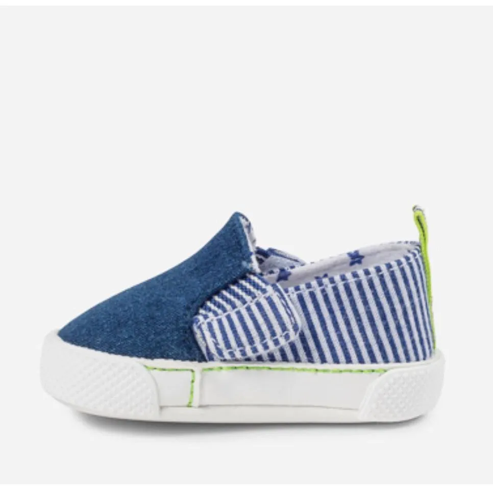 Boy Denim Crib Shoes