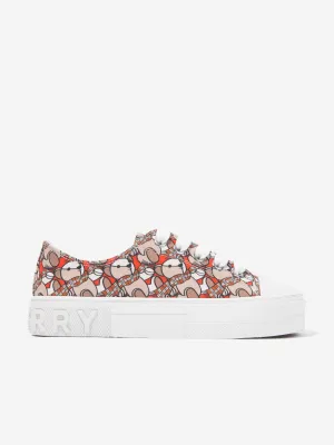 Burberry Kids Mini Jack Bear Trainers in Beige