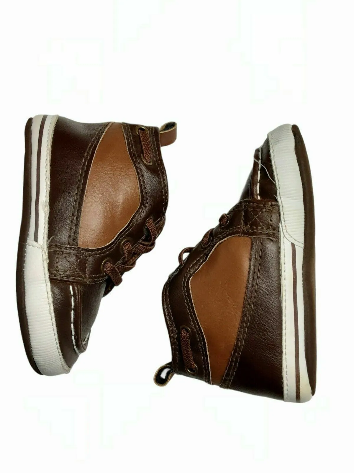 Carter Classic Crib Brown Shoes Baby Boys (Size: 9-12M)