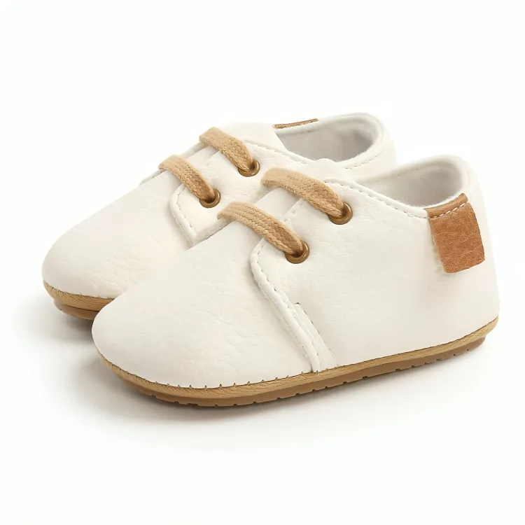 Charming Leather Baby Crib Sneaker Shoes