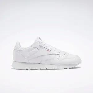 Classic Leather Shoes - Grade School White/White/White