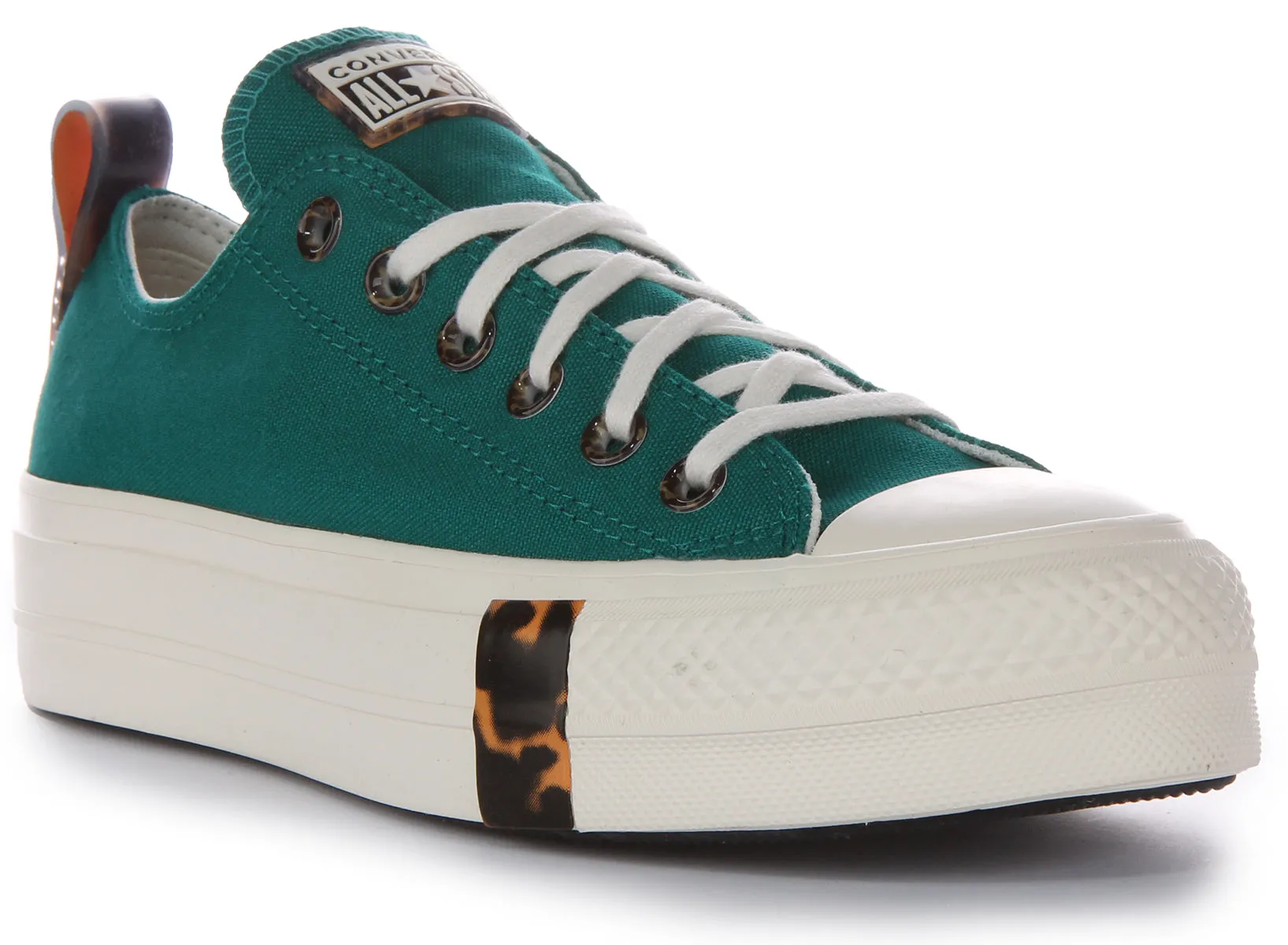 Converse All Star Lift Platform Tortoise A05288C In Teal