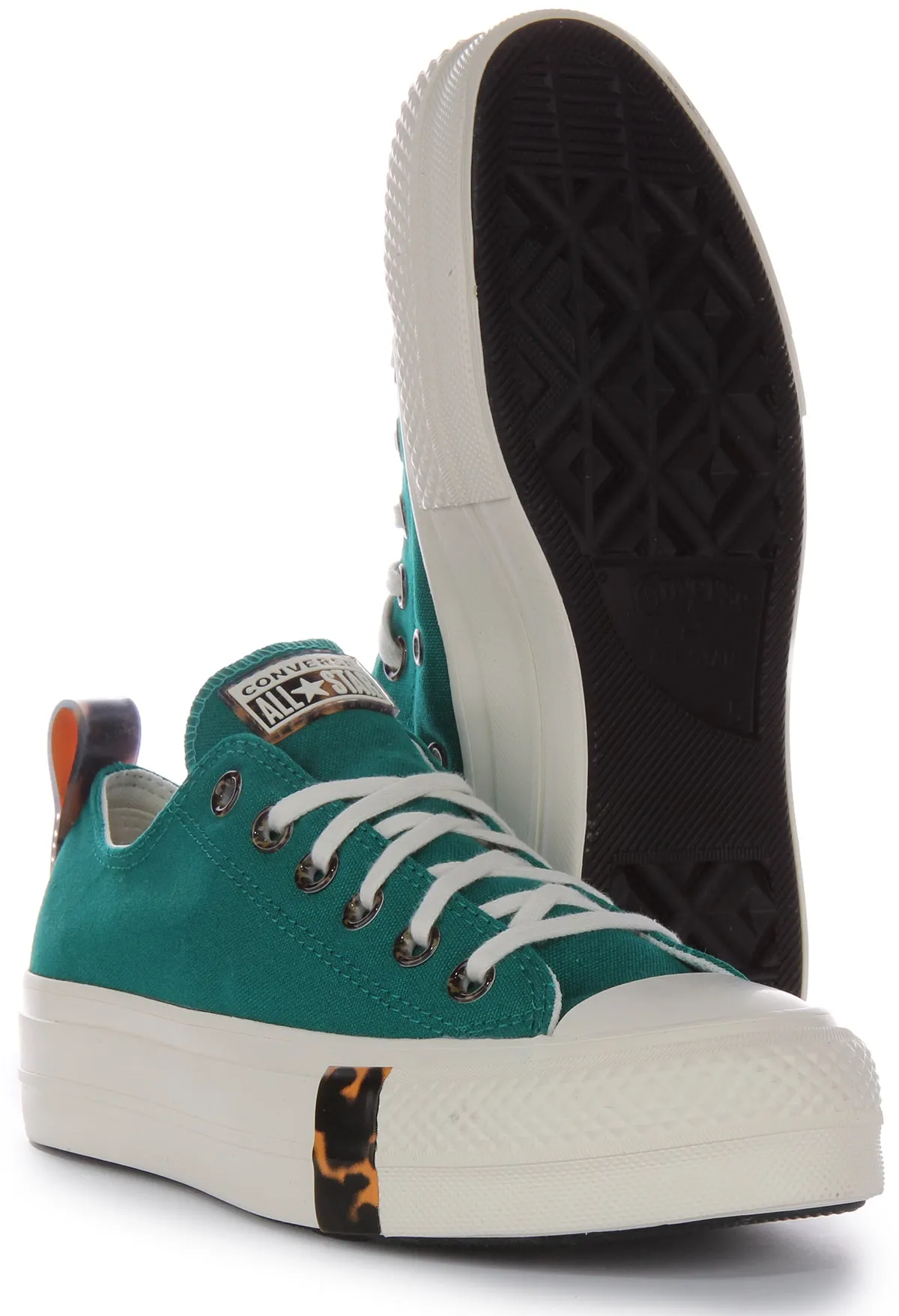 Converse All Star Lift Platform Tortoise A05288C In Teal