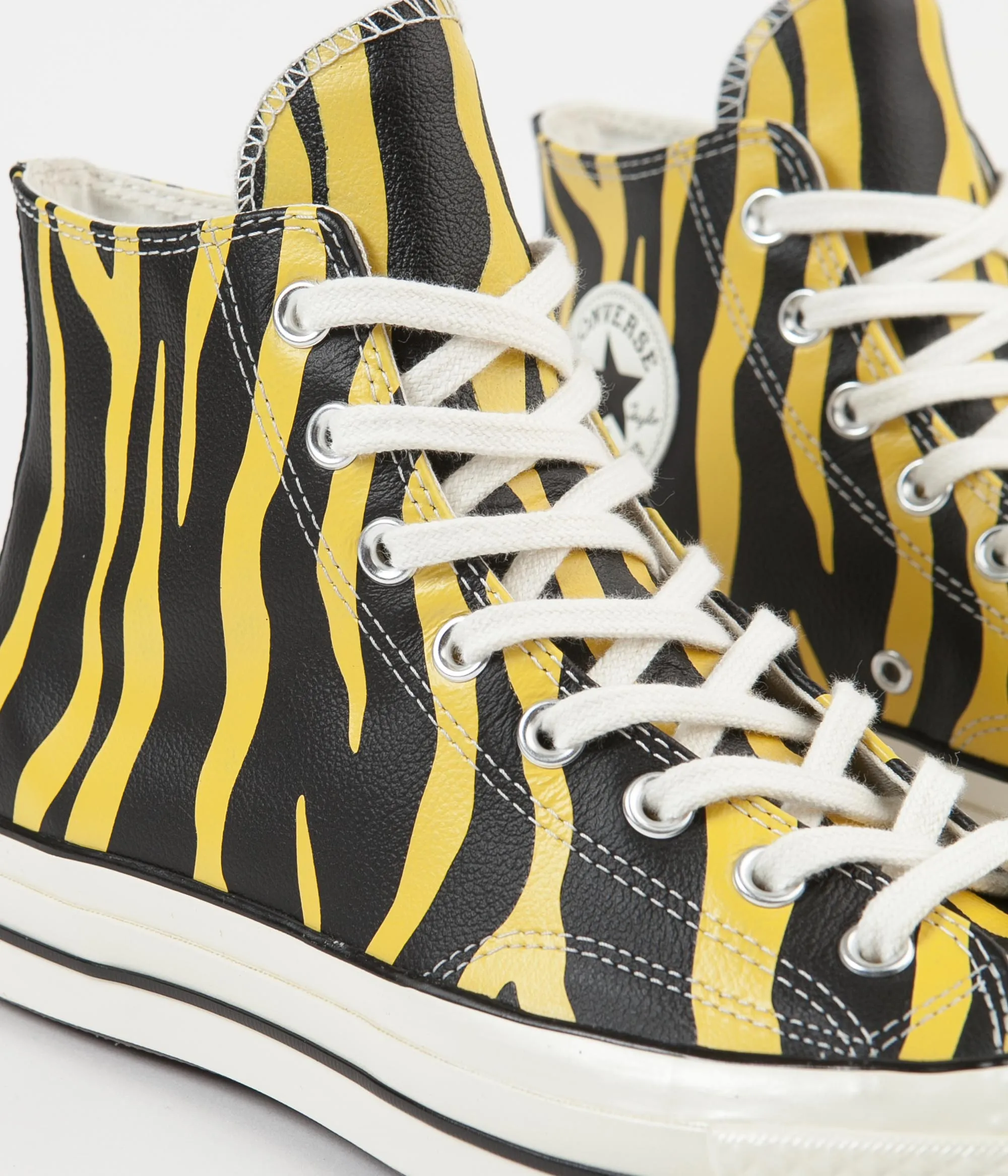 Converse CTAS 70's Hi Archive Print Leather Shoes - Vivid Sulfur / Black / Egret