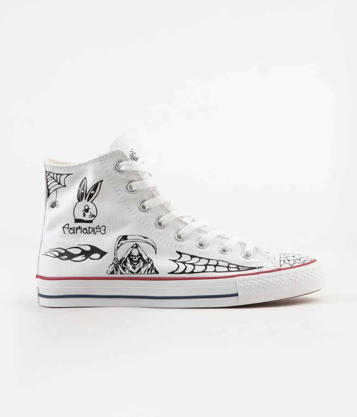 Converse CTAS Pro Hi Sean Pablo Shoes - White / Black / White