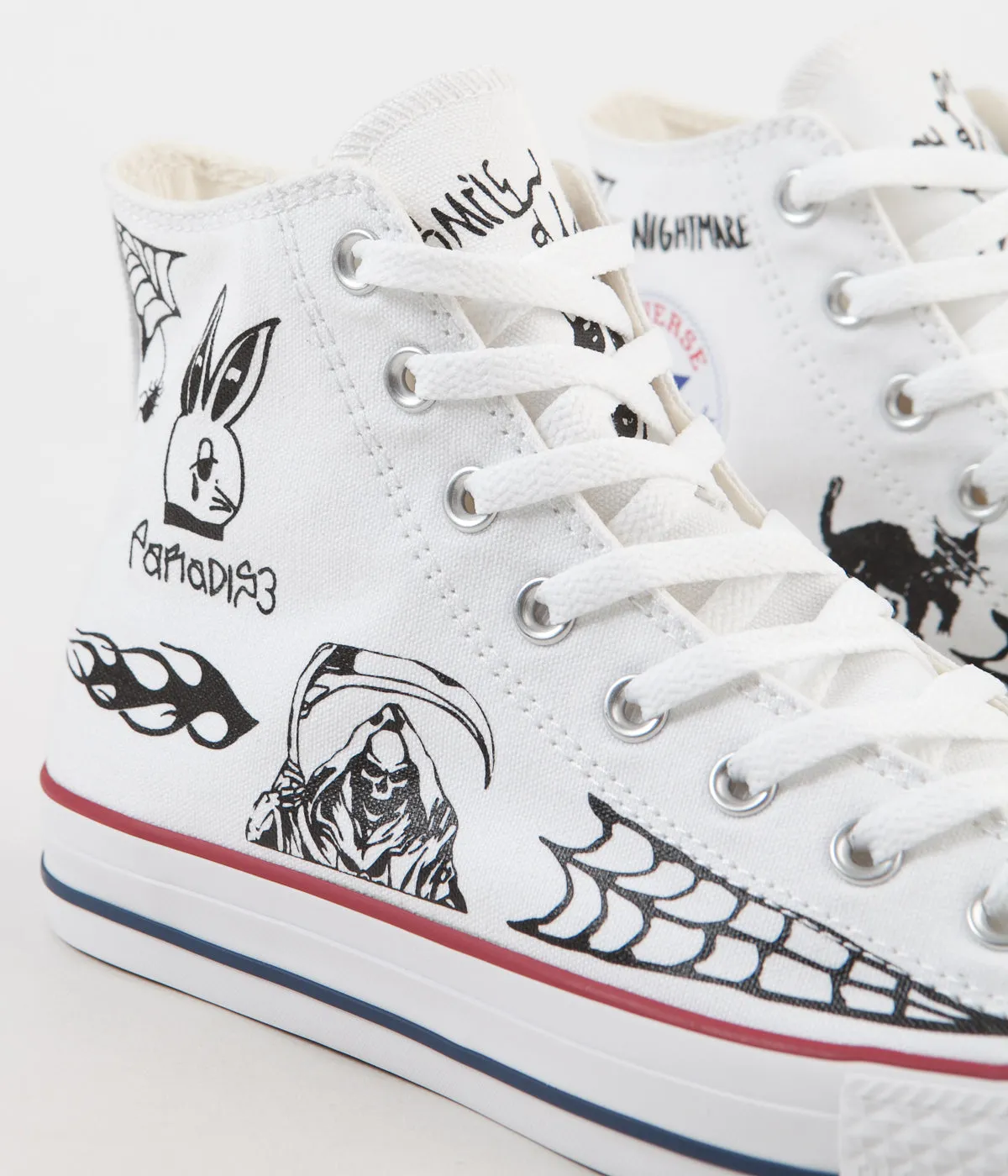 Converse CTAS Pro Hi Sean Pablo Shoes - White / Black / White