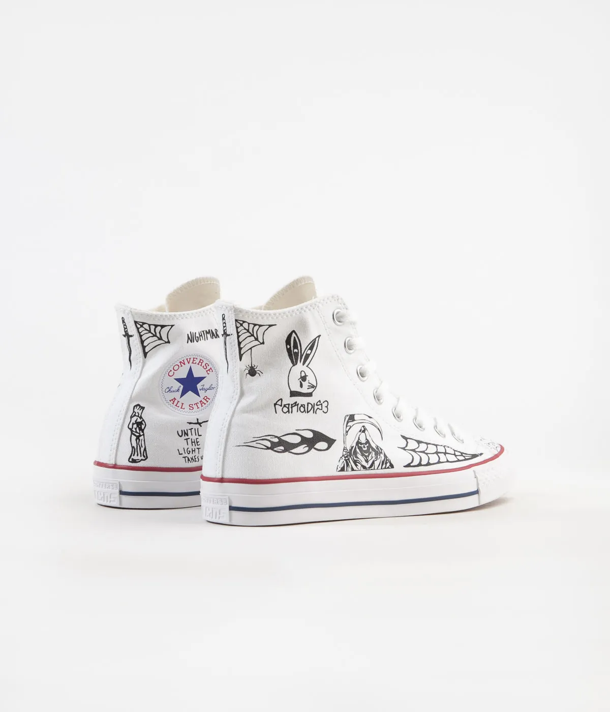 Converse CTAS Pro Hi Sean Pablo Shoes - White / Black / White