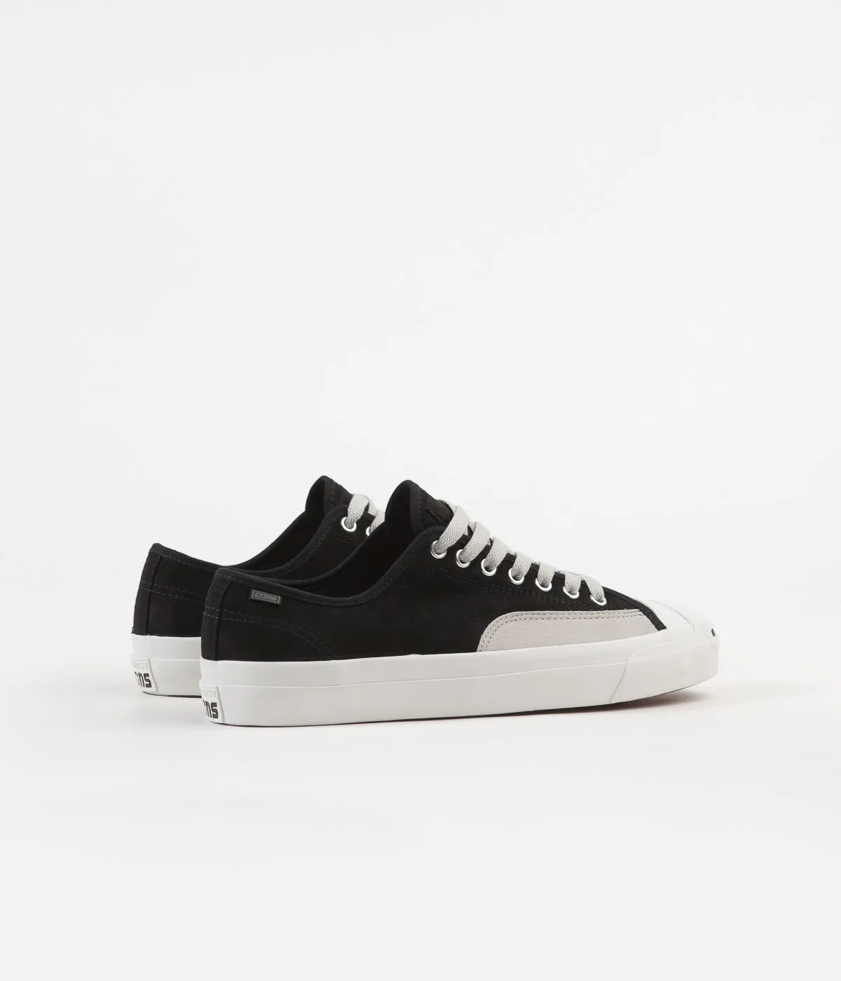 Converse Jack Purcell Pro Ox Shoes - Black / Pale Grey / Vintage White