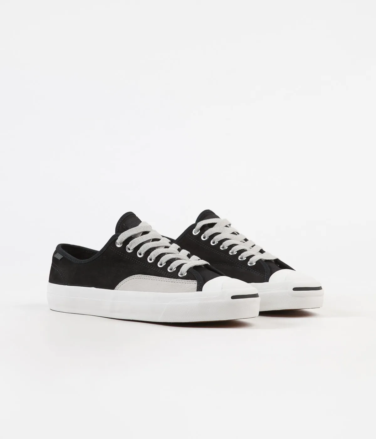 Converse Jack Purcell Pro Ox Shoes - Black / Pale Grey / Vintage White