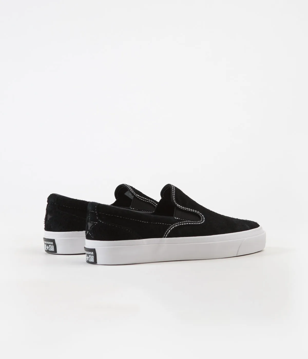 Converse One Star CC Slip On Shoes - Black / Black / White