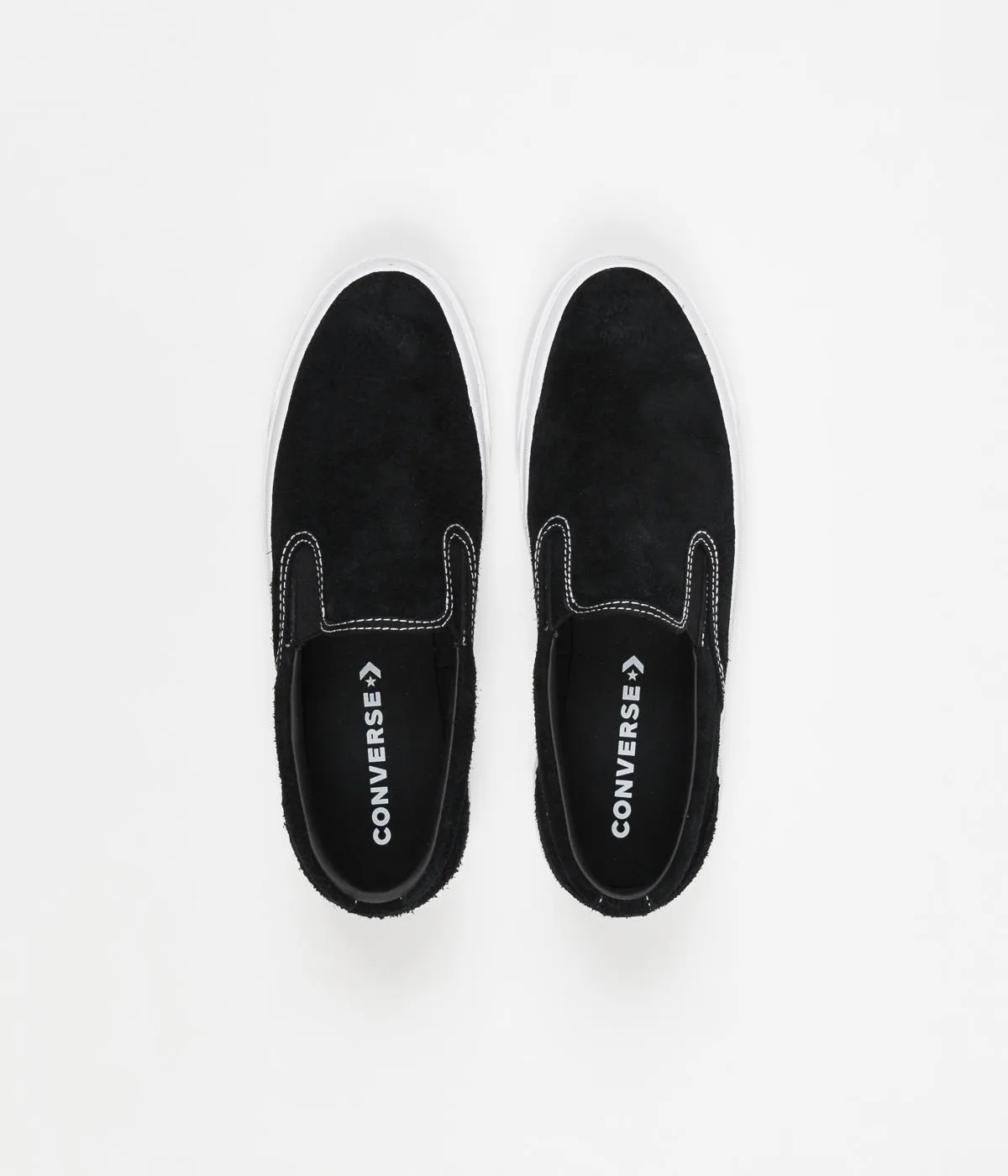 Converse One Star CC Slip On Shoes - Black / Black / White