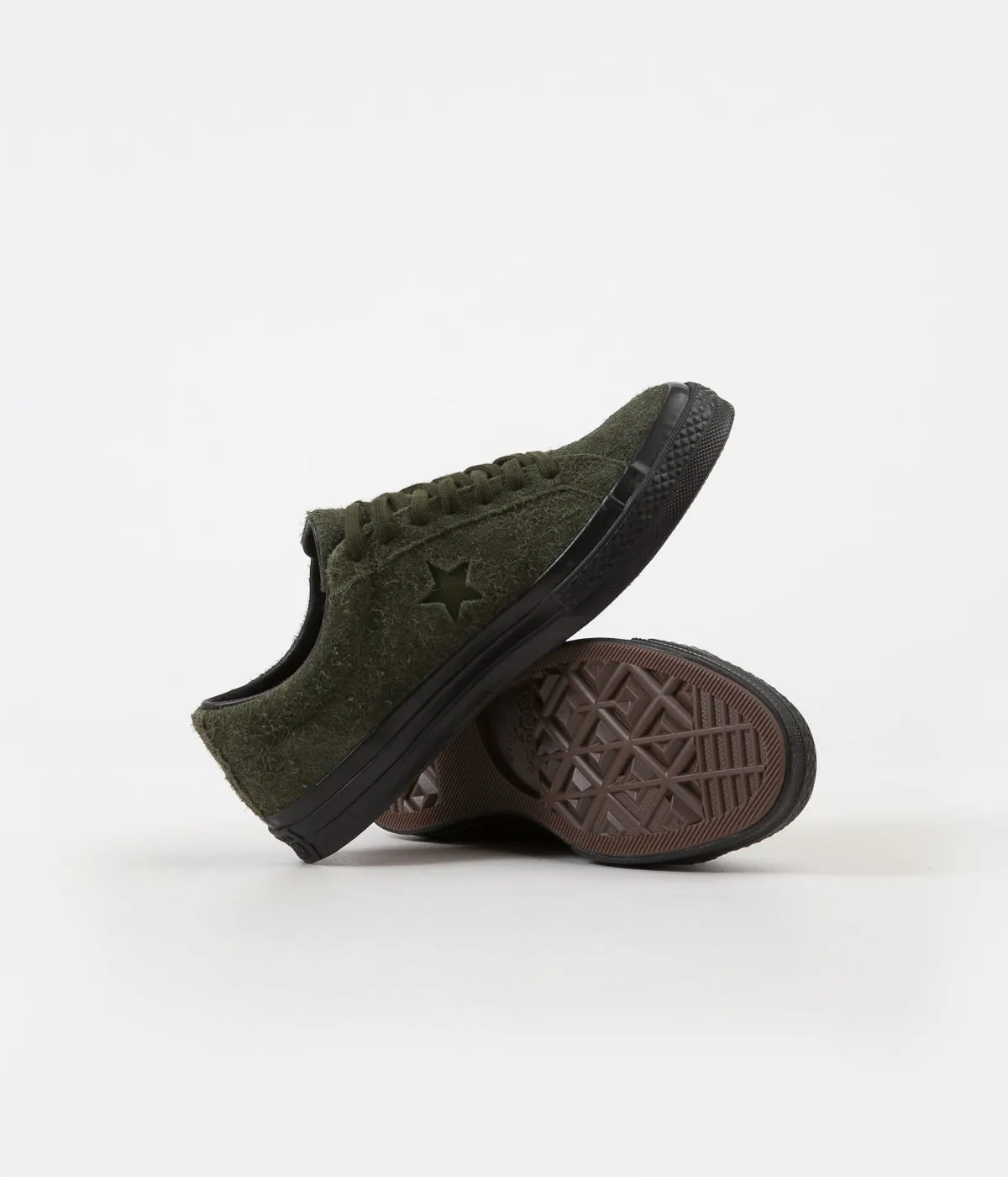 Converse One Star Ox Shoes - Utility Green / Utility Green